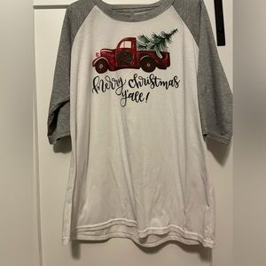 Boutique Xmas shirt 3/4 sleeve